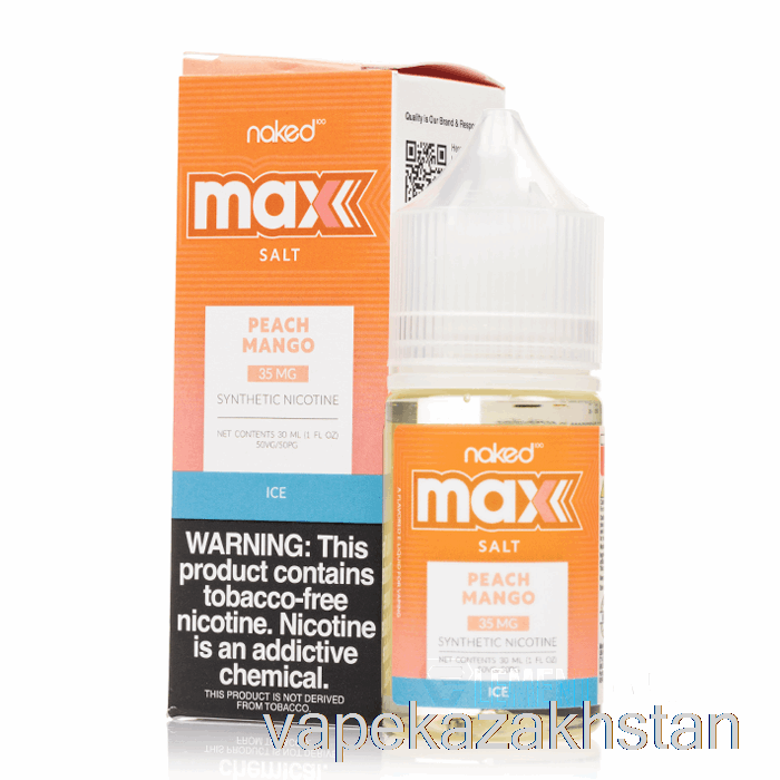 Vape Smoke ICE Peach Mango - Naked MAX Salt - 30mL 35mg
